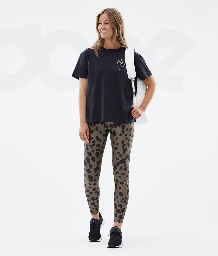 Leopard Women's Dope Razor Leggings | NZ_D1849