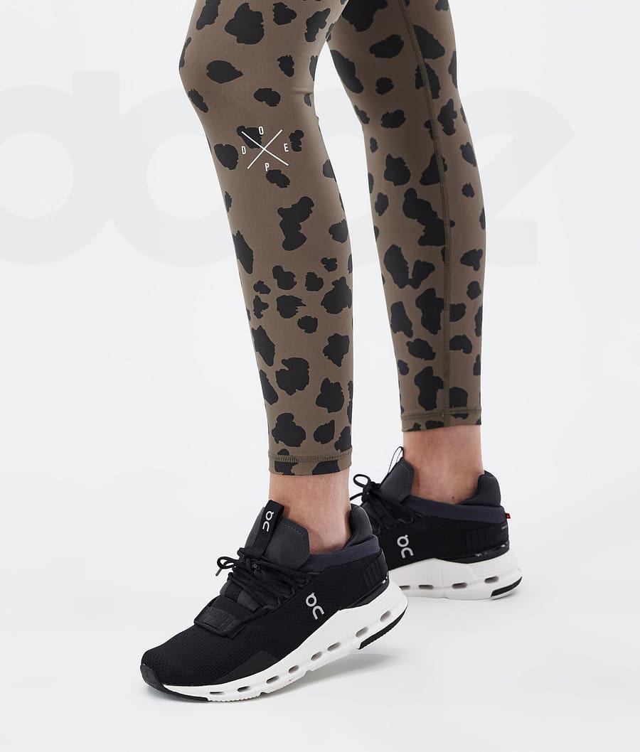 Leopard Women's Dope Razor Leggings | NZ_D1849