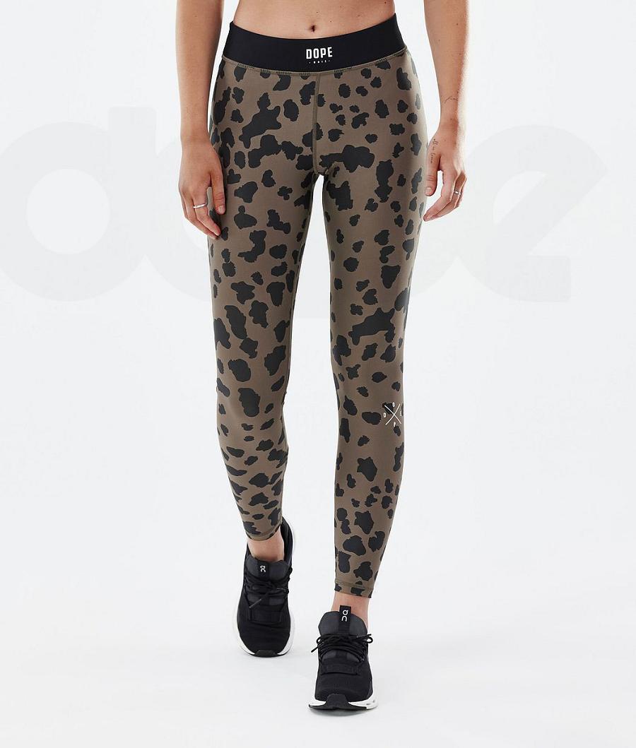 Leopard Women\'s Dope Razor Leggings | NZ_D1849