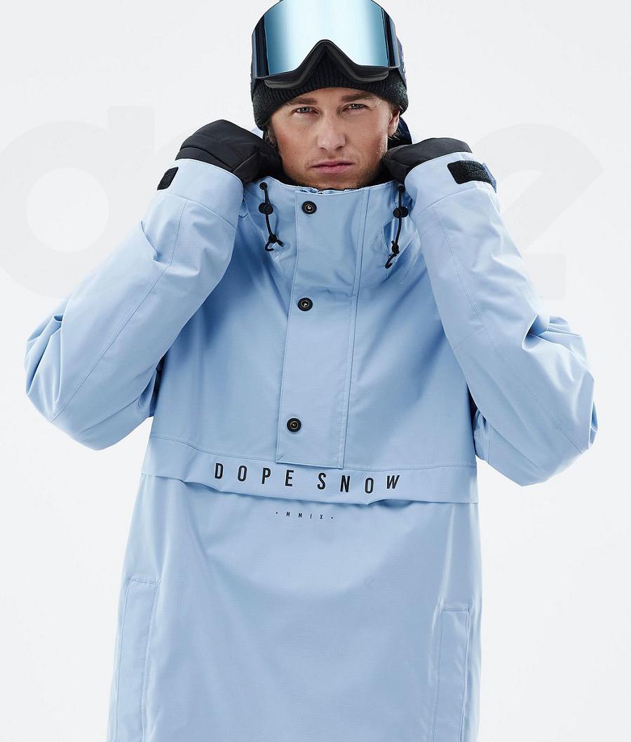 Light Blue Men's Dope Legacy Ski Jackets | NZ_D1435
