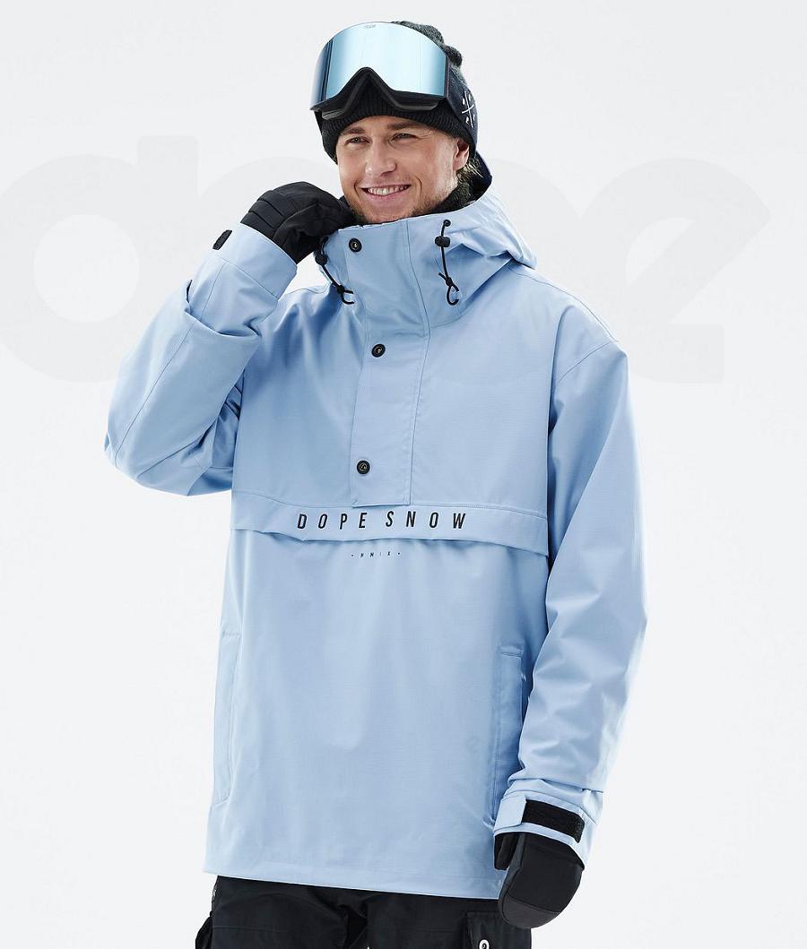 Light Blue Men\'s Dope Legacy Ski Jackets | NZ_D1435