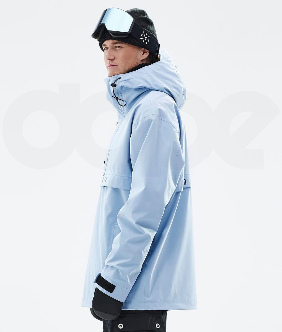 Light Blue Men's Dope Legacy Snowboard Jackets | NZ_D1166