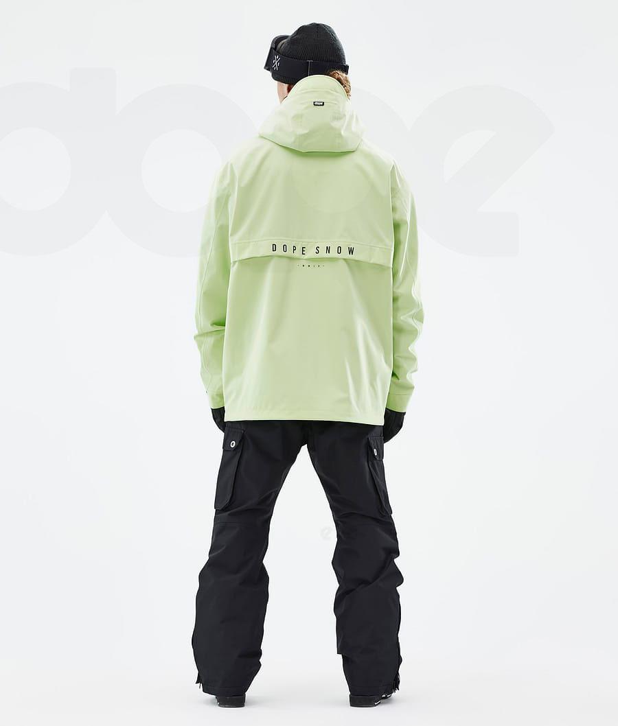 Light Green Men's Dope Legacy Ski Jackets | NZ_D2193