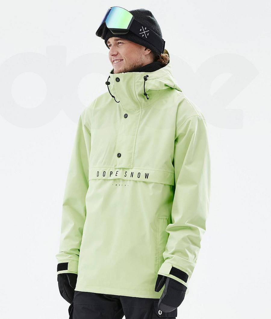 Light Green Men\'s Dope Legacy Ski Jackets | NZ_D2193