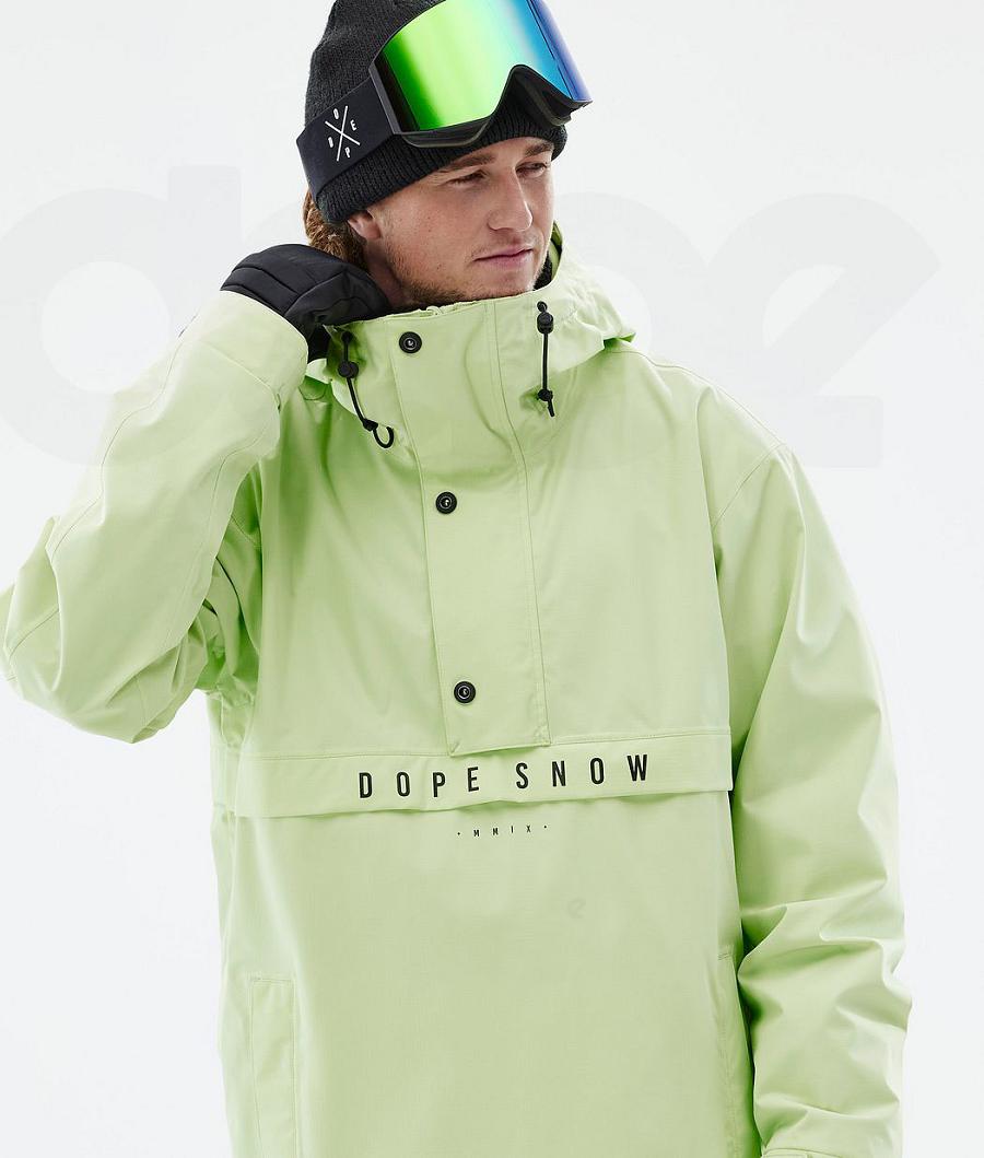 Light Green Men's Dope Legacy Snowboard Jackets | NZ_D2106