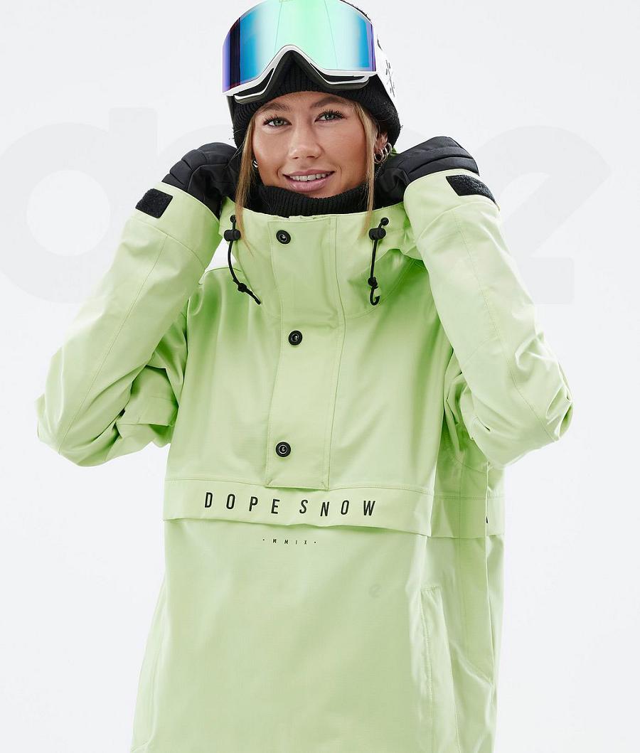 Light Green Women's Dope Legacy W Snowboard Jackets | NZ_D1421