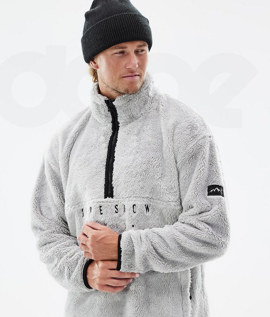 Light Grey Men's Dope Pile Fleece | NZ_D1900