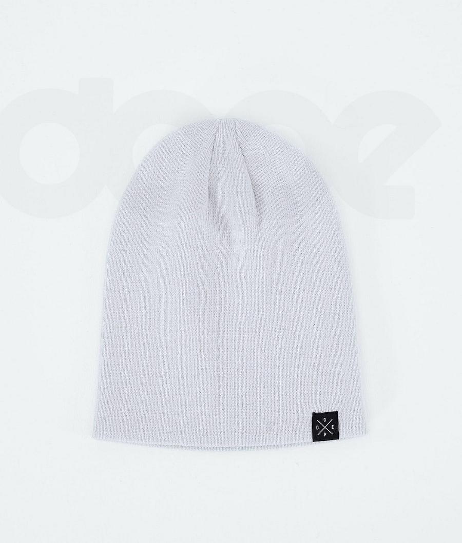 Light Grey Men's Dope Solitude Beanies | NZ_D1300