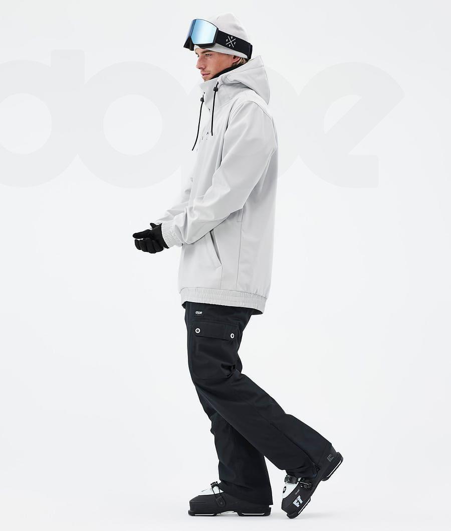 Light Grey Men's Dope Yeti Ski Jackets | NZ_D1441