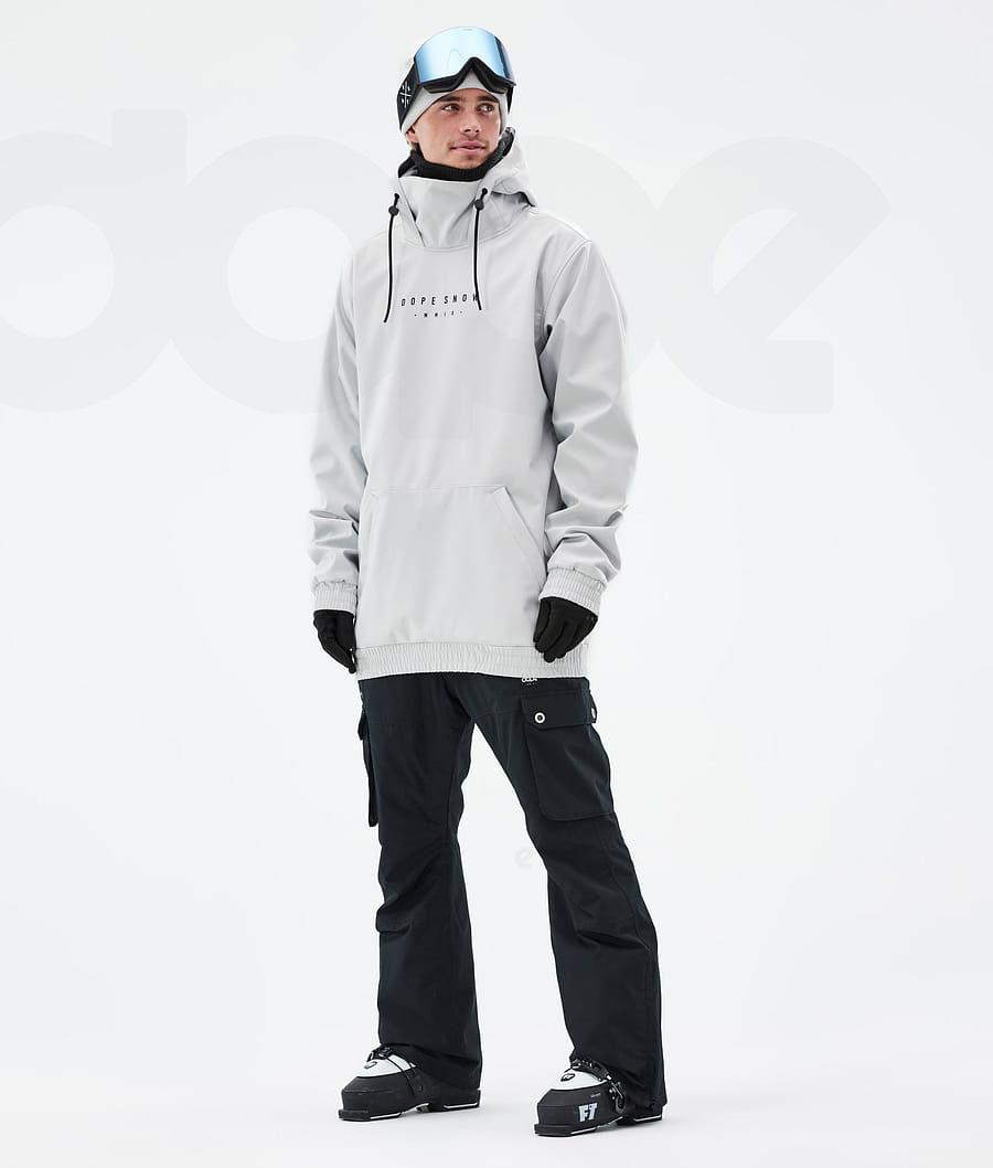 Light Grey Men's Dope Yeti Ski Jackets | NZ_D1441