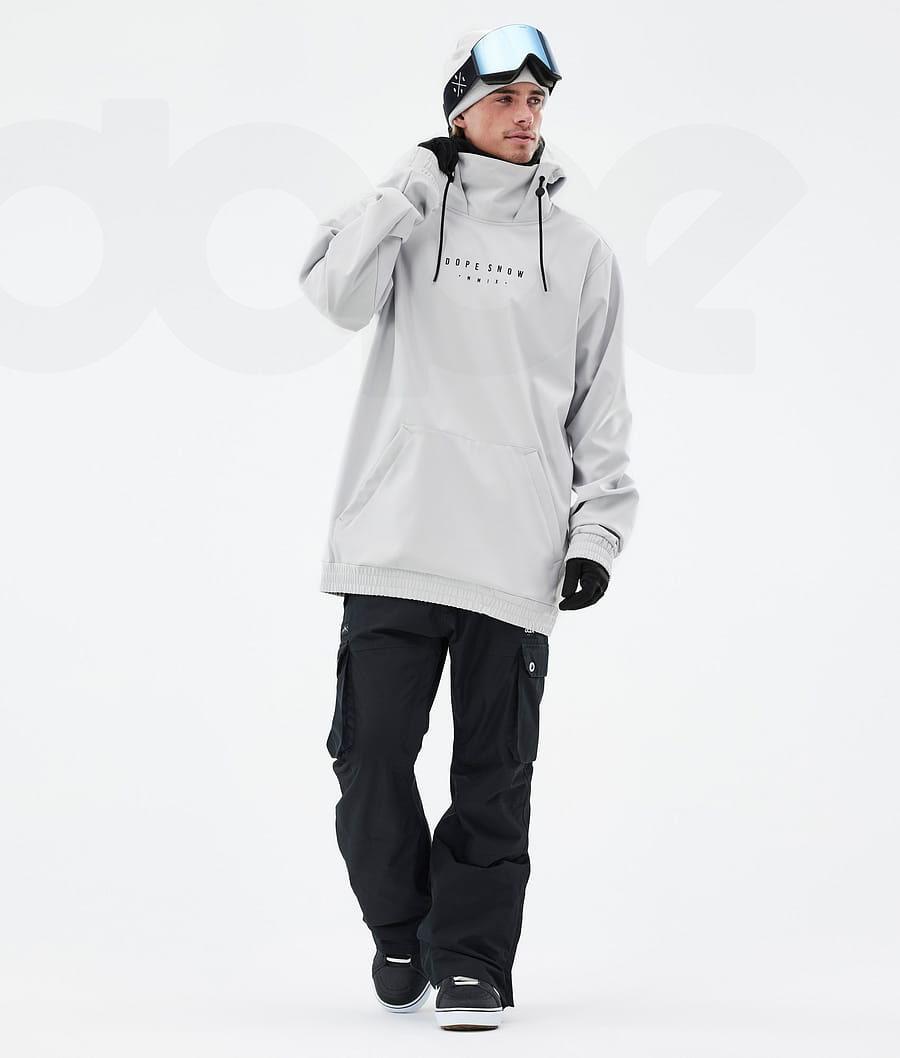 Light Grey Men's Dope Yeti Snowboard Jackets | NZ_D2381