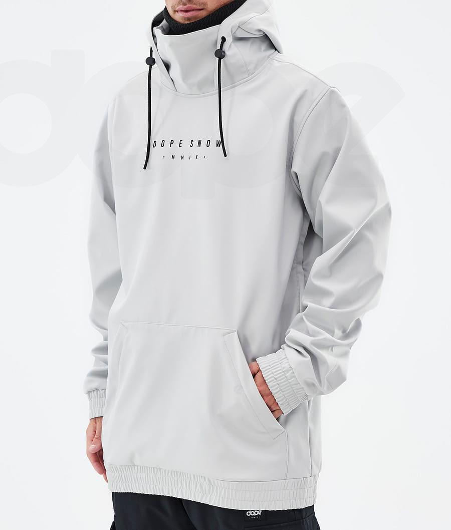 Light Grey Men's Dope Yeti Snowboard Jackets | NZ_D2381