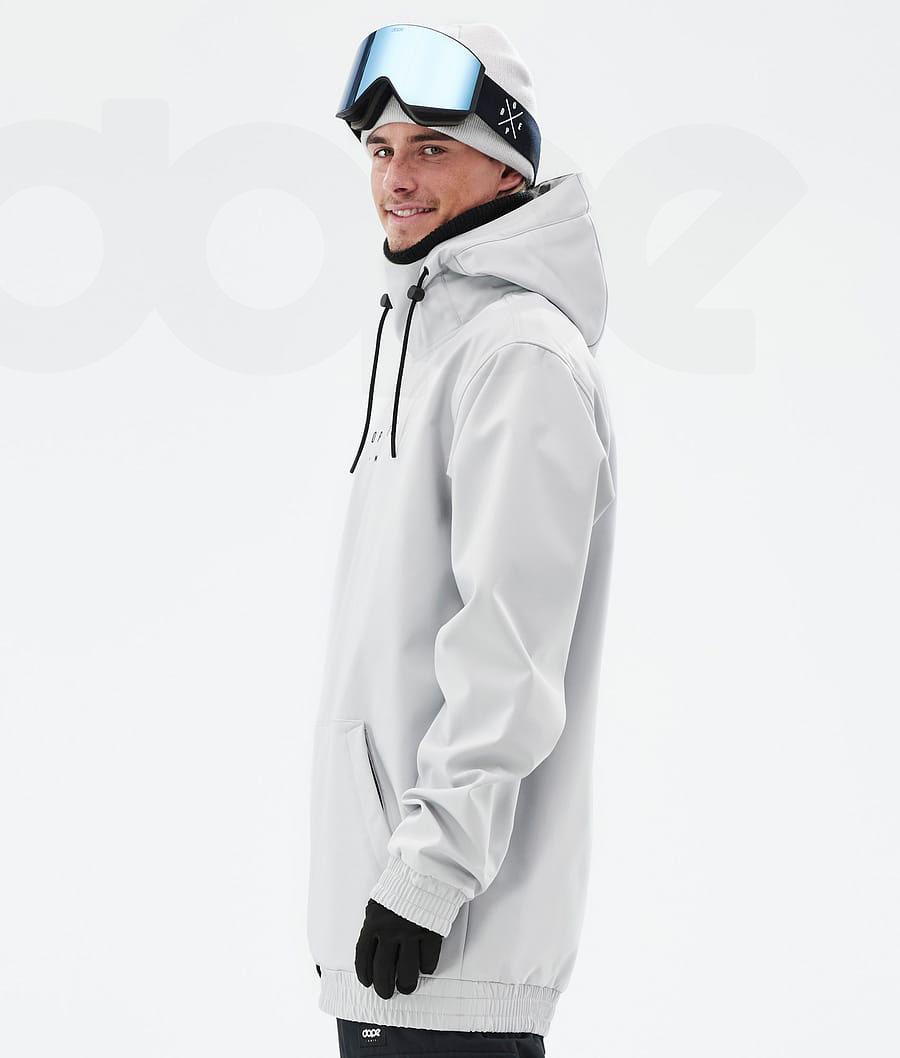 Light Grey Men's Dope Yeti Snowboard Jackets | NZ_D2381