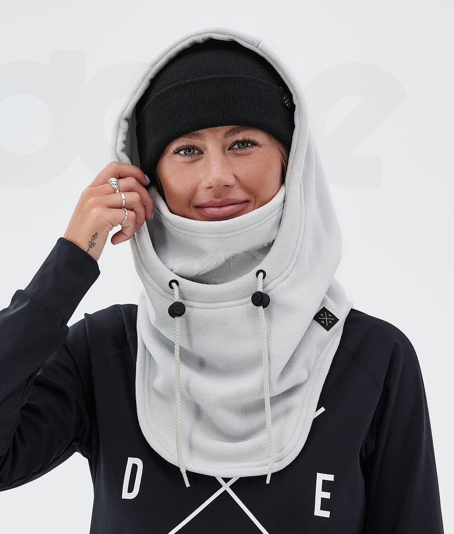 Light Grey Women's Dope Cozy Hood II Facemasks | NZ_D1219