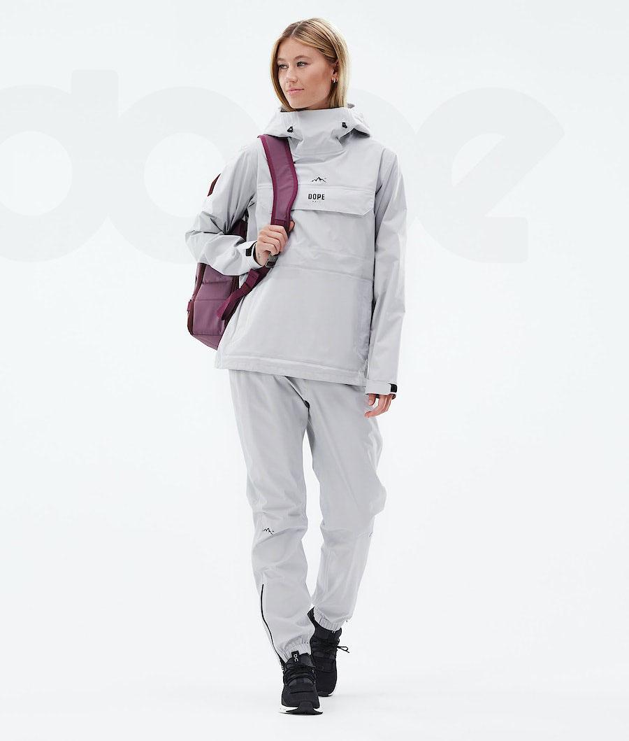 Light Grey Women's Dope Downpour W Outdoor Jackets | NZ_D1574
