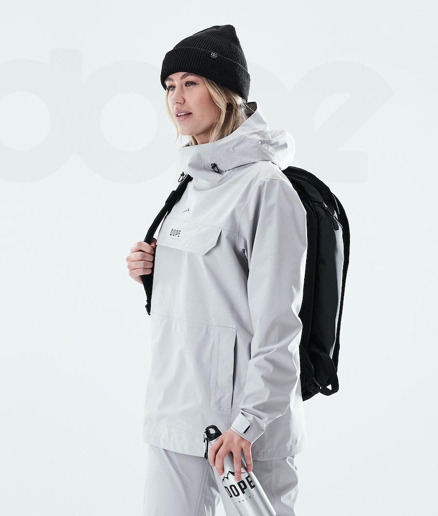 Light Grey Women's Dope Drizzard W Outdoor Jackets | NZ_D2522