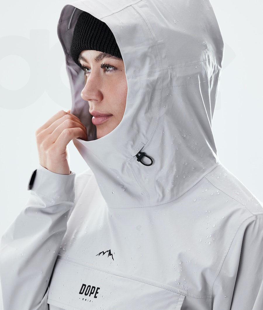 Light Grey Women's Dope Drizzard W Outdoor Jackets | NZ_D2522
