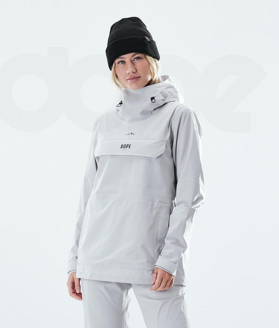 Light Grey Women\'s Dope Drizzard W Outdoor Jackets | NZ_D2522