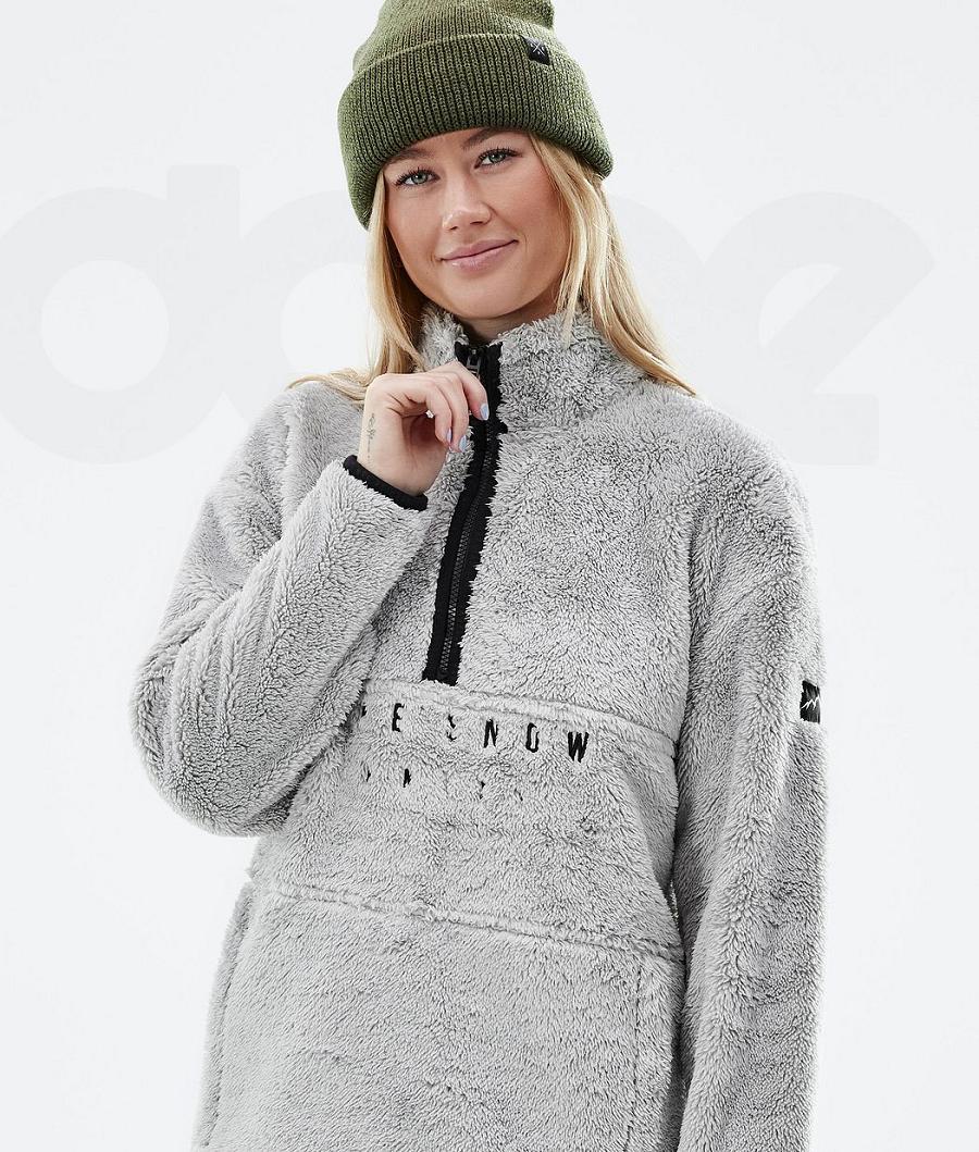 Light Grey Women's Dope Pile W Fleece | NZ_D1386