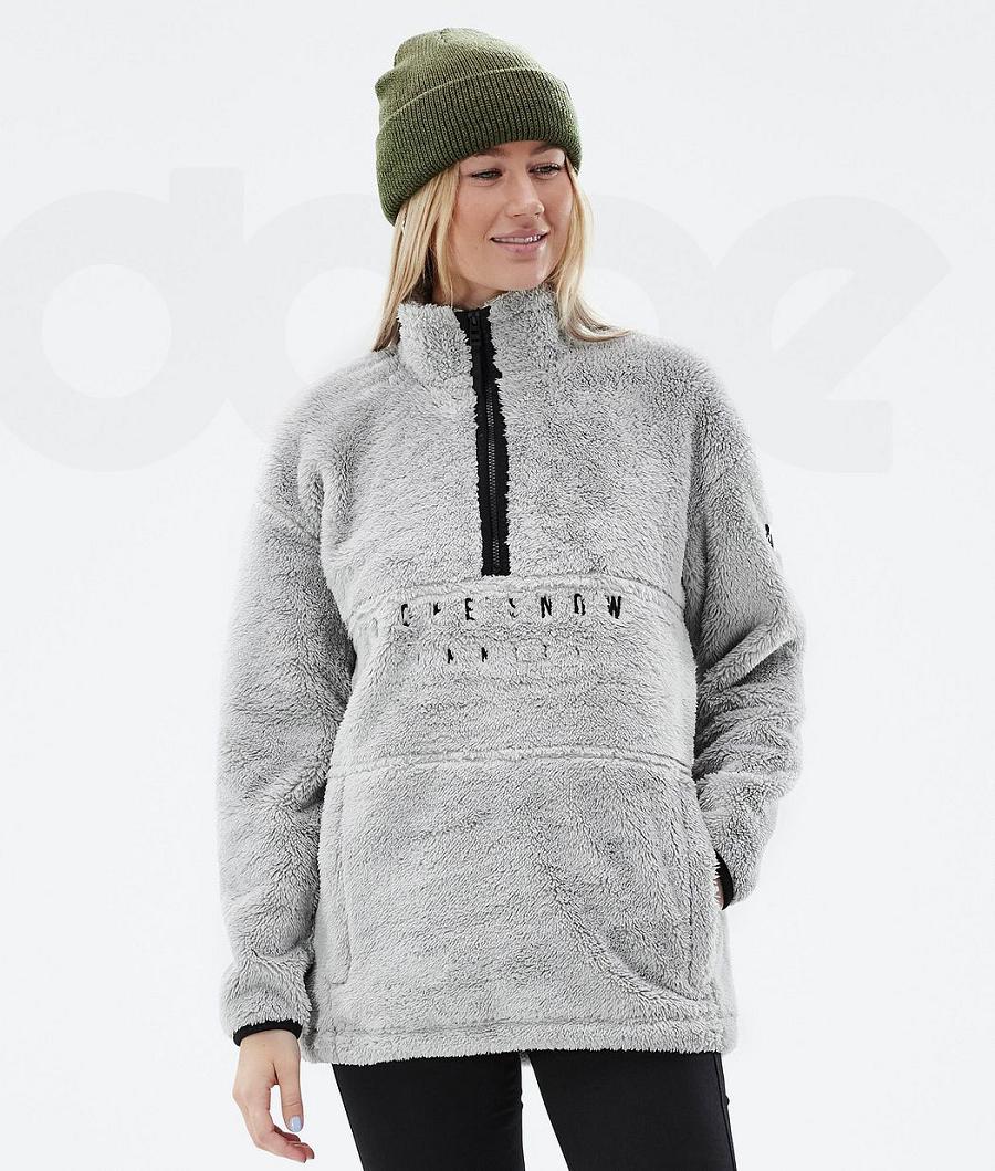Light Grey Women\'s Dope Pile W Fleece | NZ_D1386