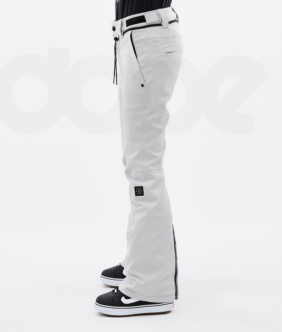 Light Grey Women's Dope Tigress W Snowboard Pants | NZ_D1425
