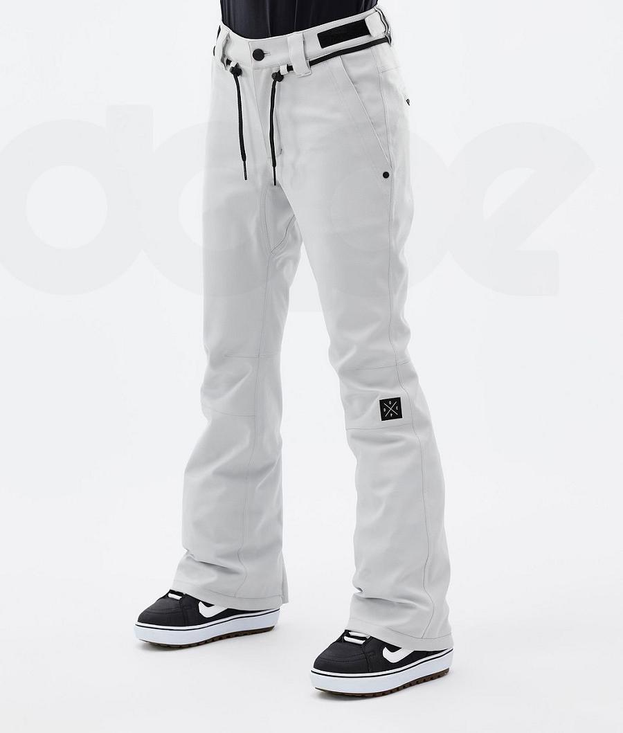 Light Grey Women\'s Dope Tigress W Snowboard Pants | NZ_D1425