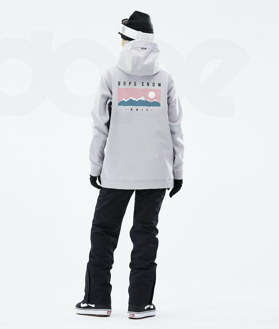 Light Grey Women's Dope Yeti W 2021 Snowboard Jackets | NZ_D1769