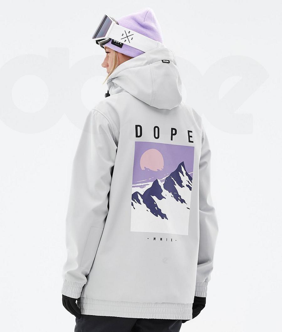 Light Grey Women\'s Dope Yeti W Ski Jackets | NZ_D1039