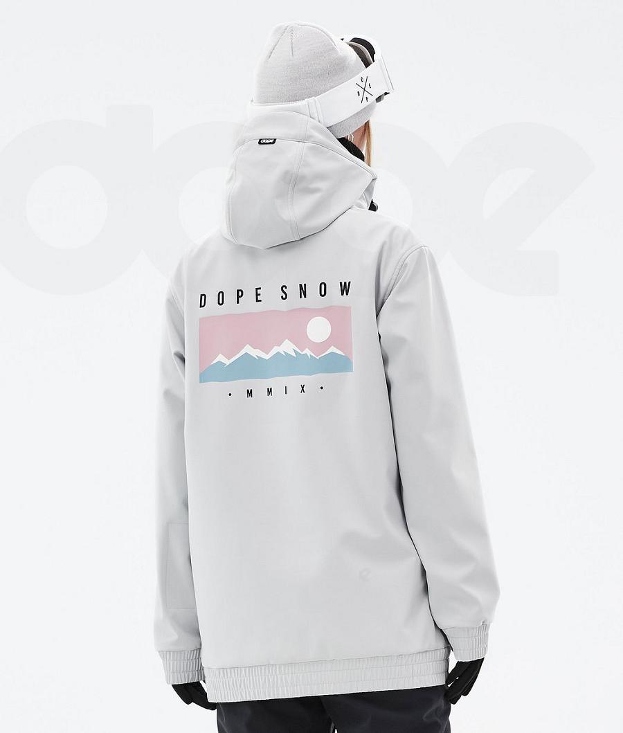 Light Grey Women\'s Dope Yeti W Ski Jackets | NZ_D1521