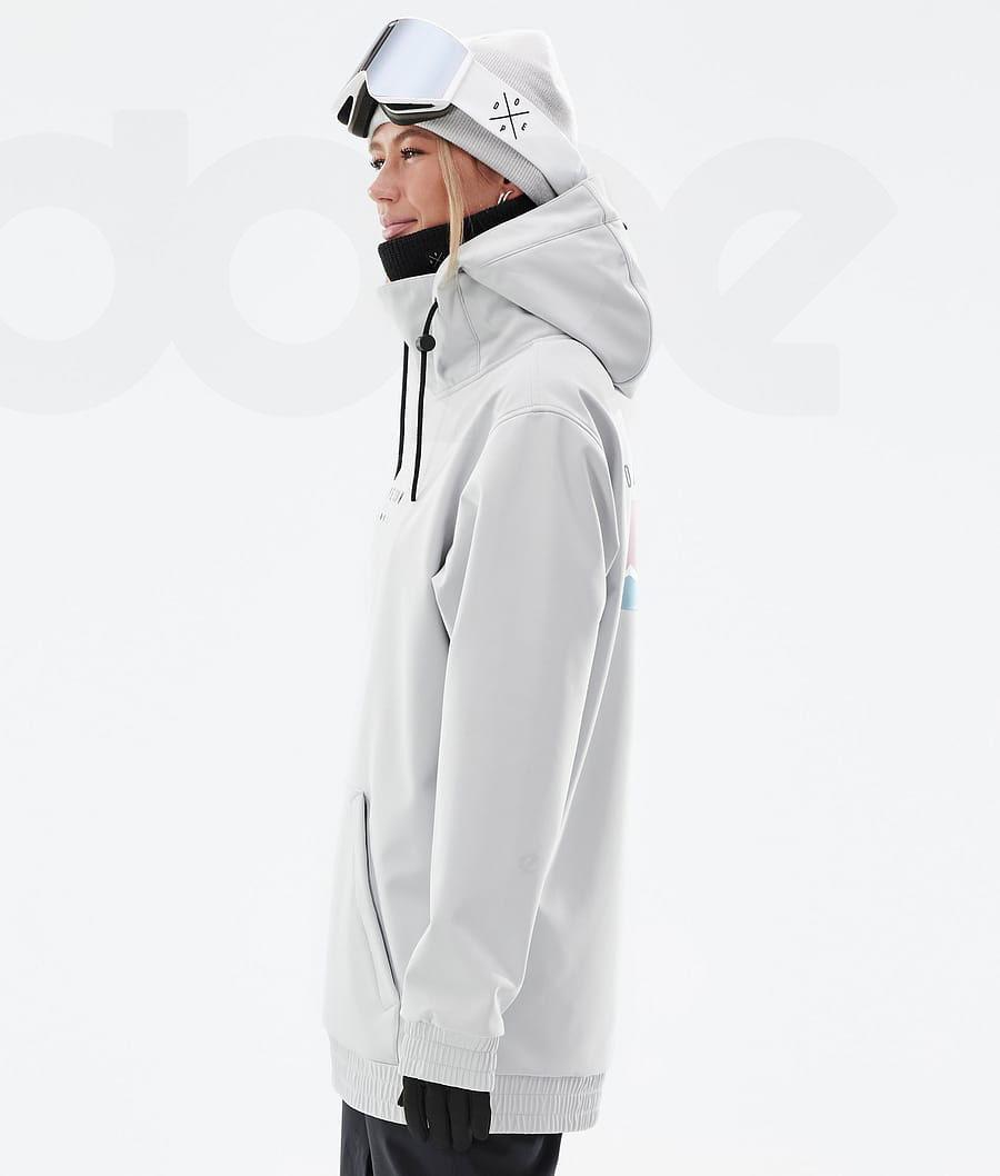 Light Grey Women's Dope Yeti W Snowboard Jackets | NZ_D1081