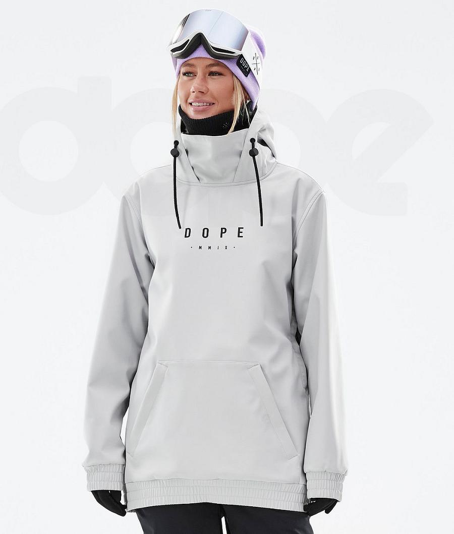 Light Grey Women's Dope Yeti W Snowboard Jackets | NZ_D1958