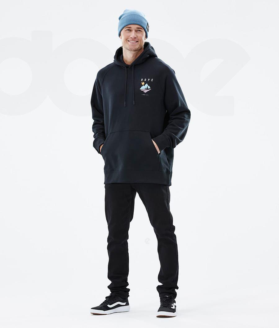 Navy Men's Dope Common Hoodies | NZ_D2047