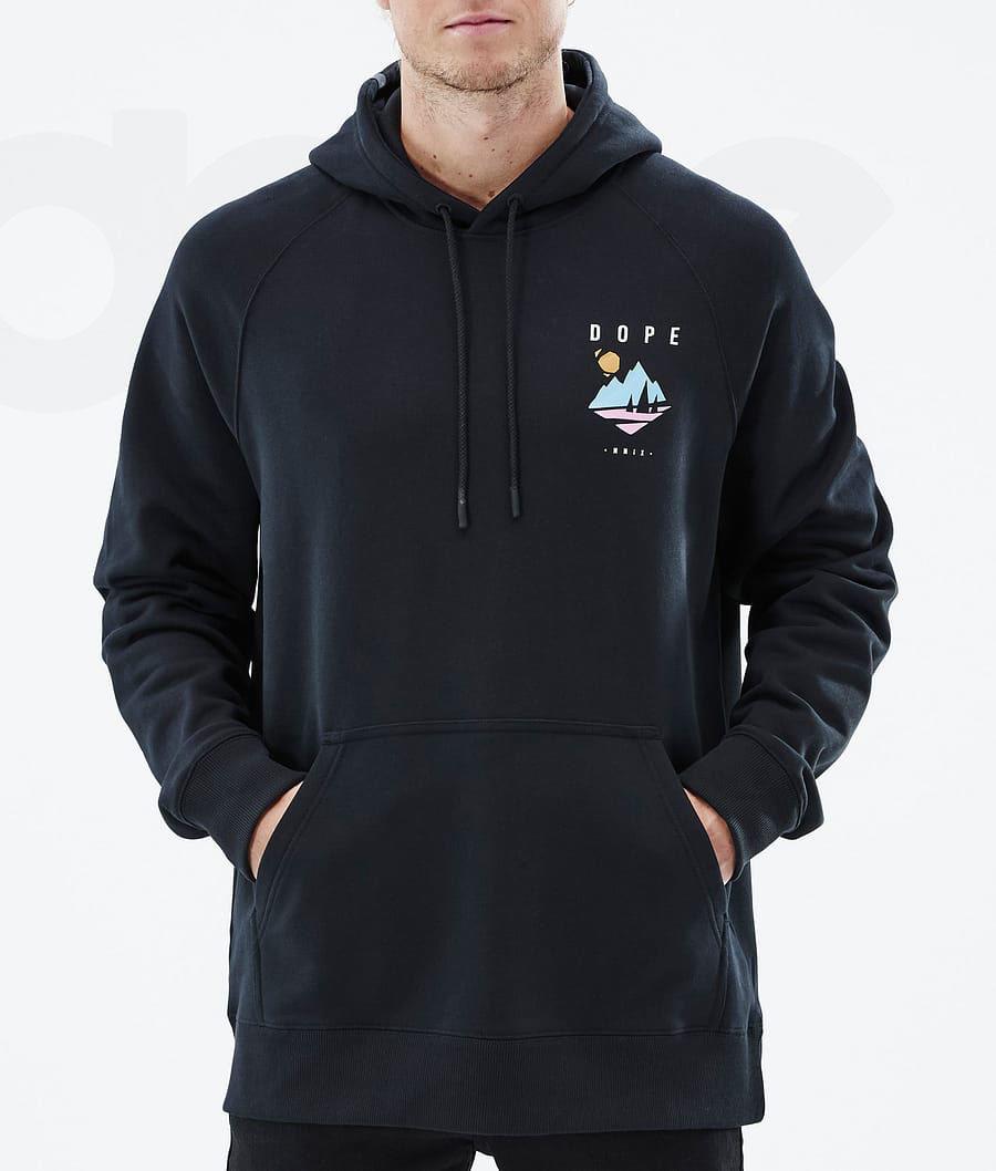 Navy Men's Dope Common Hoodies | NZ_D2047