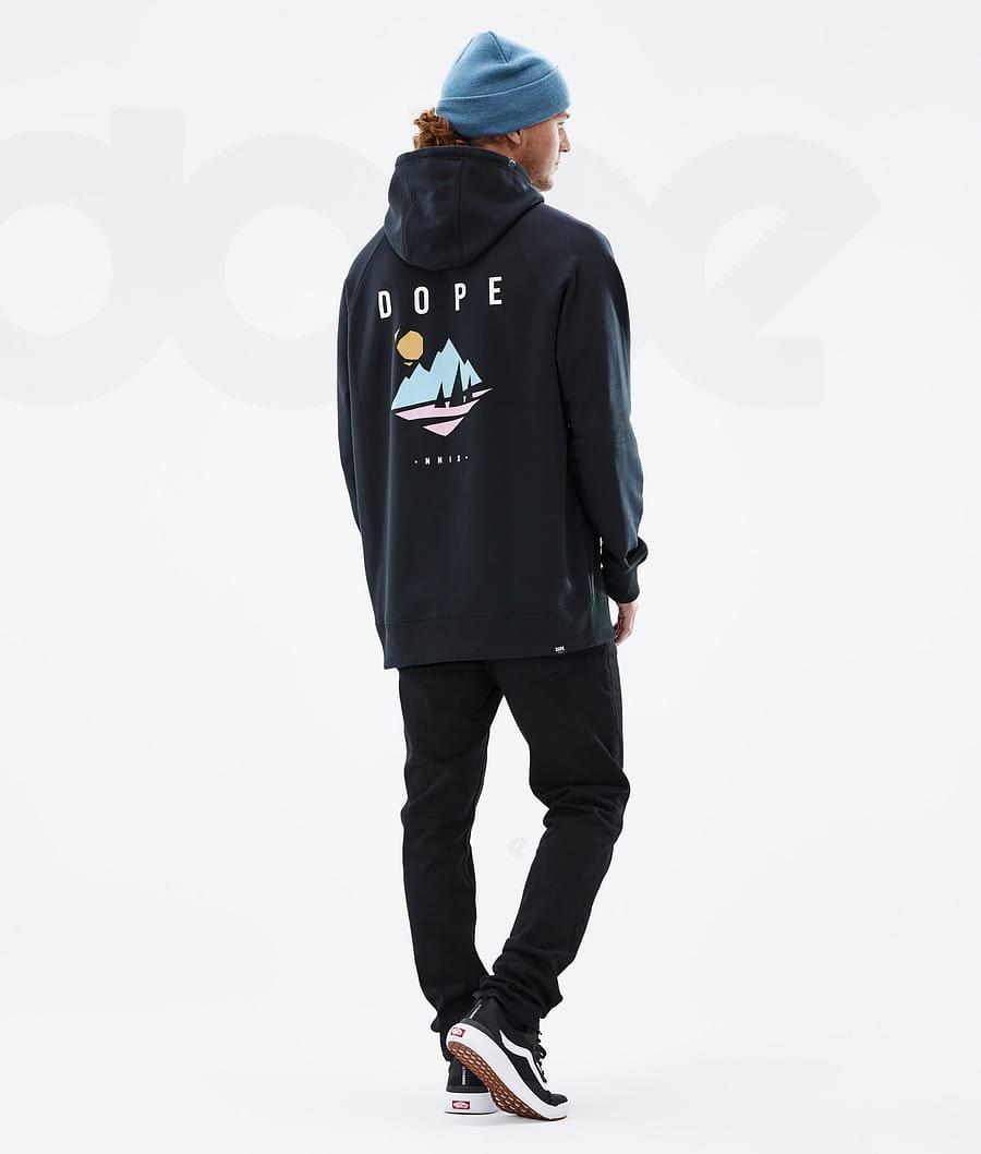 Navy Men's Dope Common Hoodies | NZ_D2047