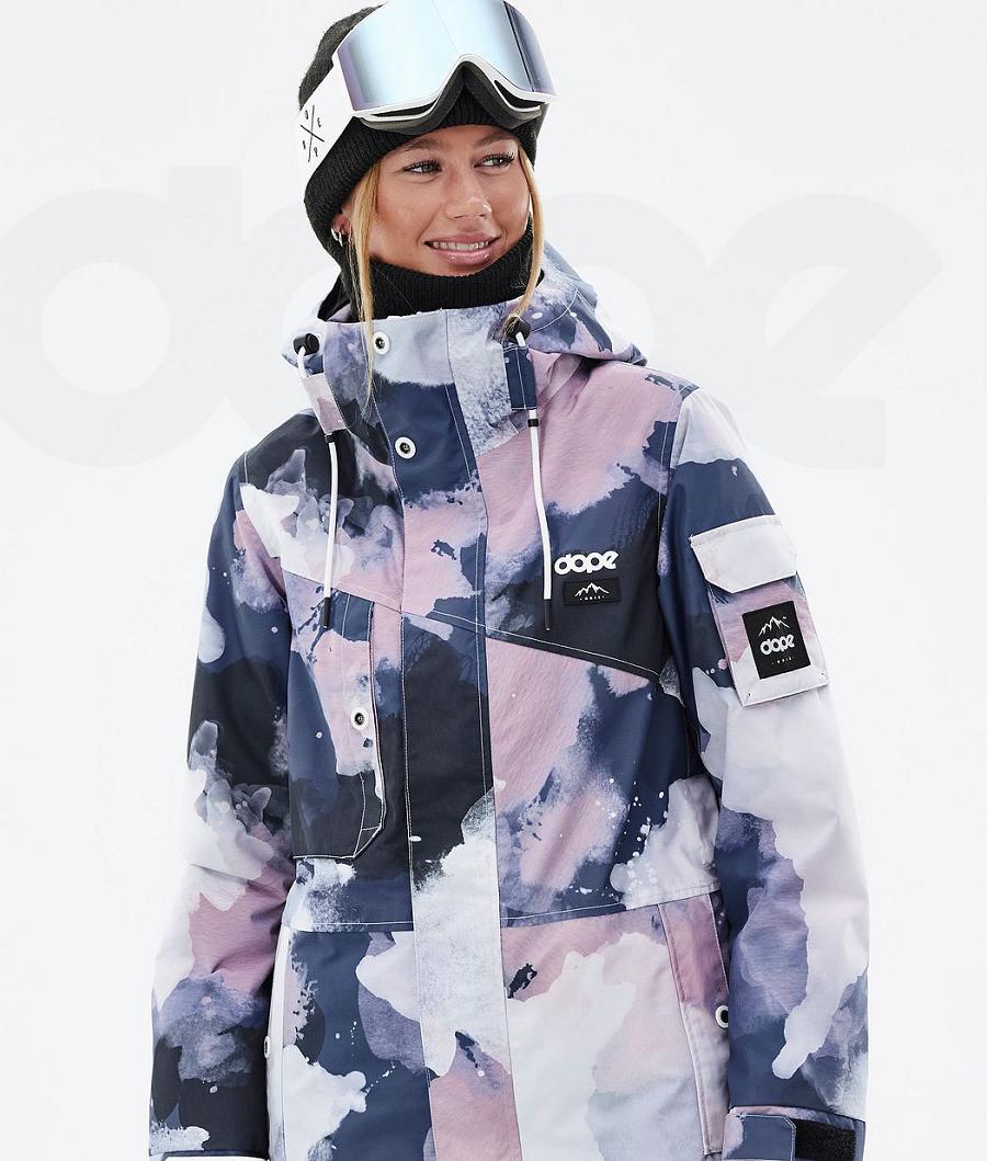 Navy / Pink Women's Dope Adept W Snowboard Jackets | NZ_D1842