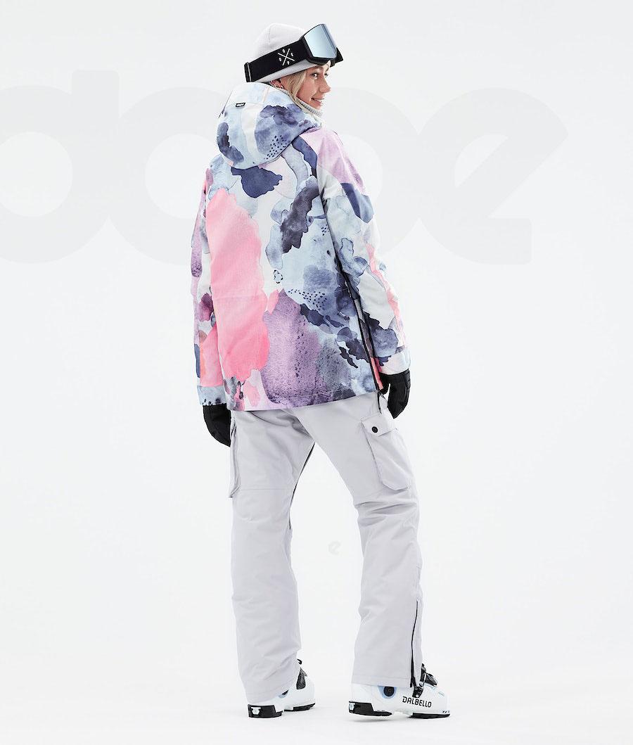 Navy / Pink Women's Dope Annok W 2021 Ski Jackets | NZ_D1158