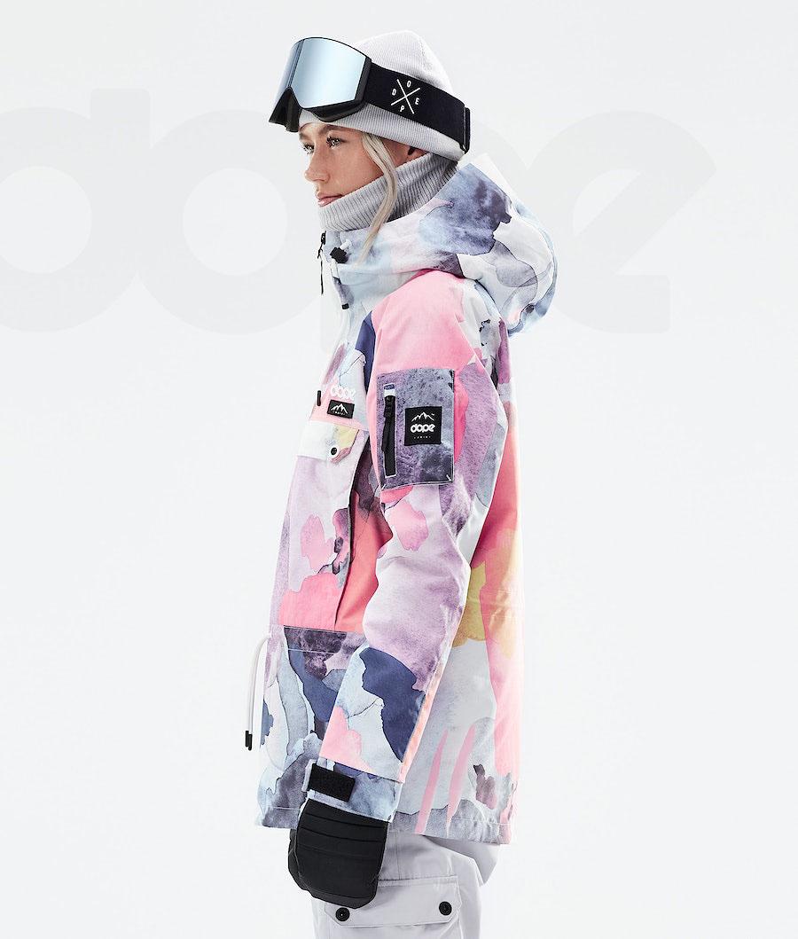 Navy / Pink Women's Dope Annok W 2021 Ski Jackets | NZ_D1158