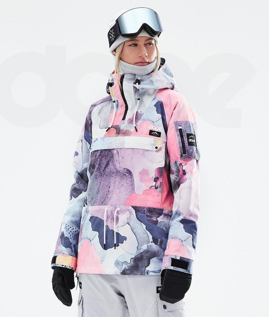 Navy / Pink Women\'s Dope Annok W 2021 Ski Jackets | NZ_D1158