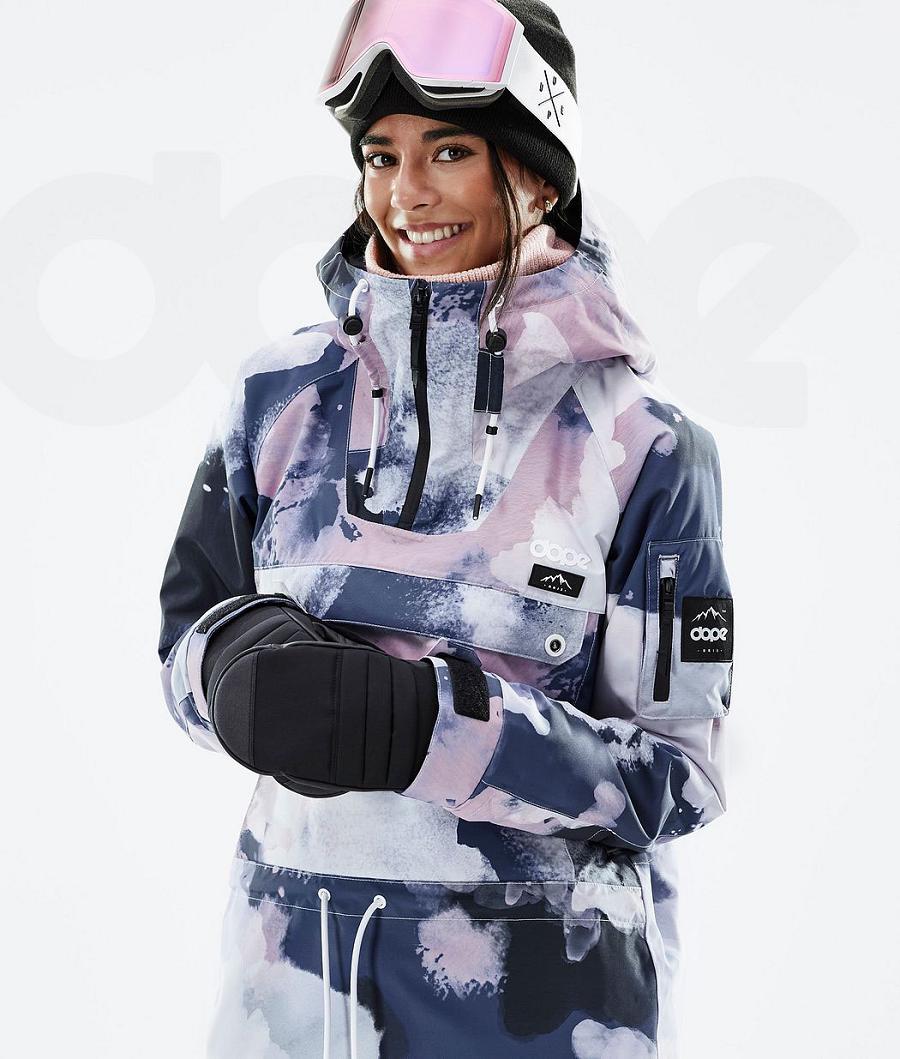 Navy / Pink Women's Dope Annok W Snowboard Jackets | NZ_D1318