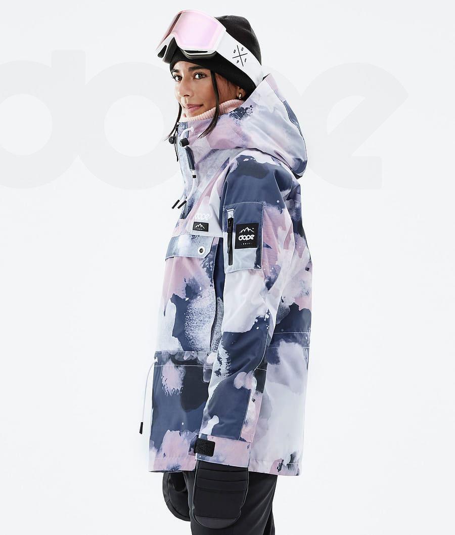 Navy / Pink Women's Dope Annok W Snowboard Jackets | NZ_D1318