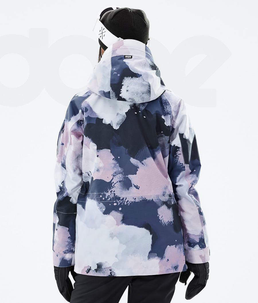 Navy / Pink Women's Dope Annok W Snowboard Jackets | NZ_D1318