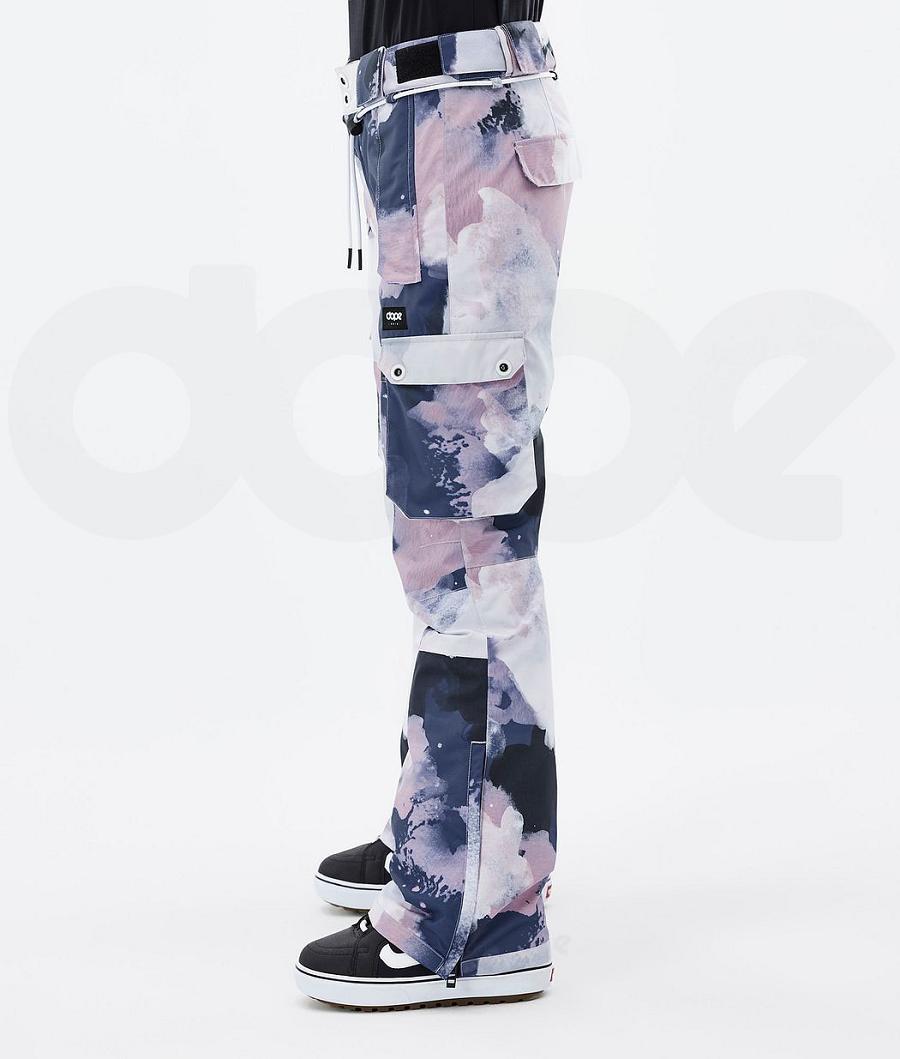 Navy / Pink Women's Dope Iconic W Snowboard Pants | NZ_D2328