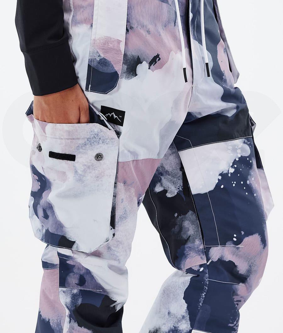 Navy / Pink Women's Dope Iconic W Snowboard Pants | NZ_D2328