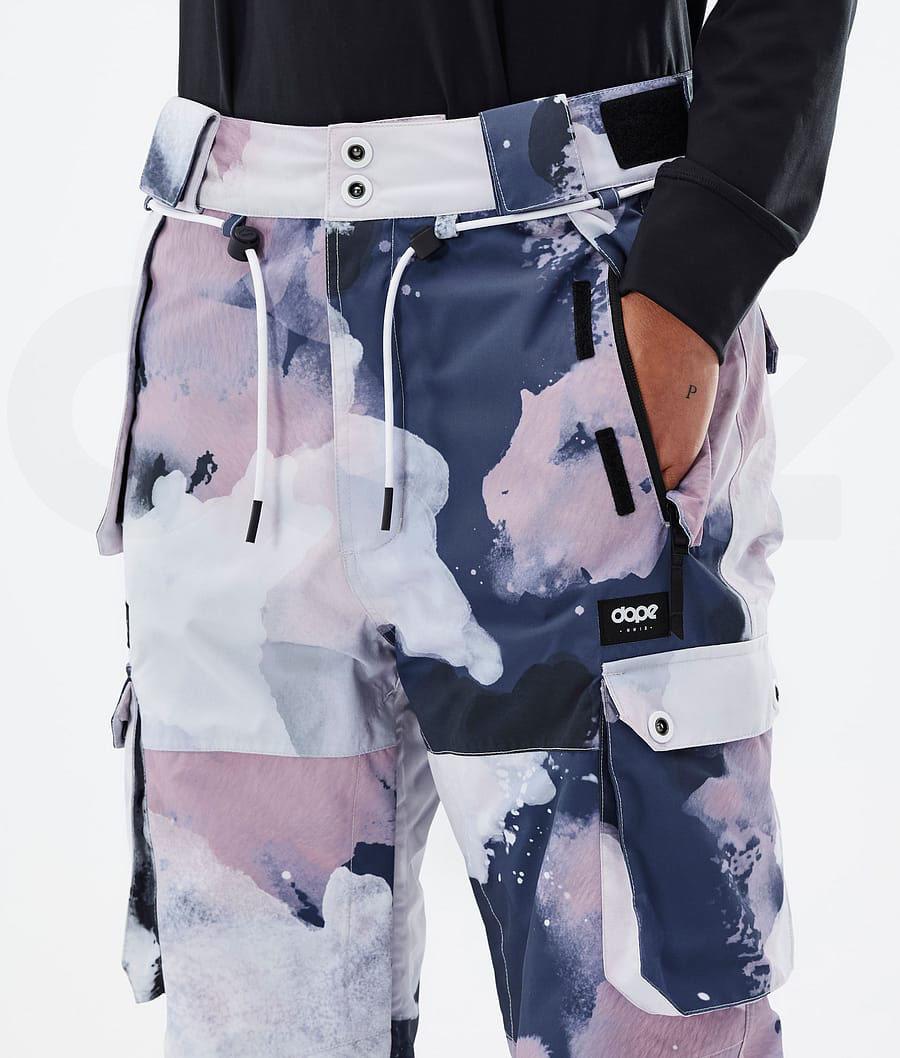 Navy / Pink Women's Dope Iconic W Snowboard Pants | NZ_D2328