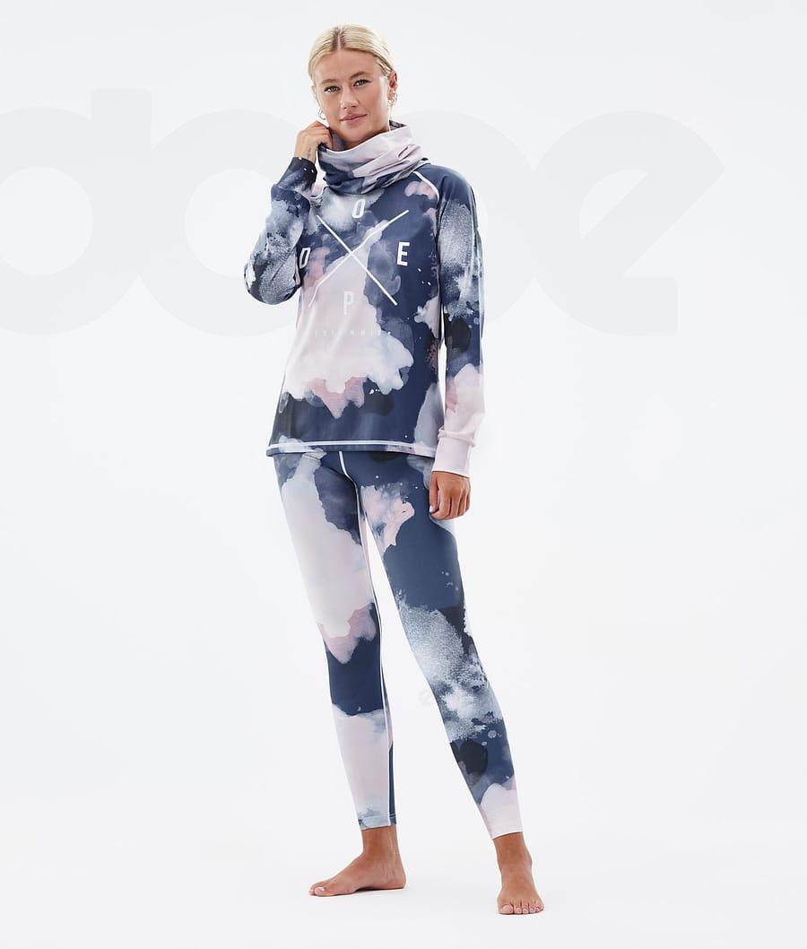 Navy / Pink Women's Dope Snuggle W Base Layer Tops | NZ_D2140