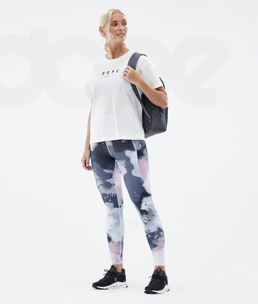 Navy Women's Dope Lofty Tech Leggings | NZ_D1819
