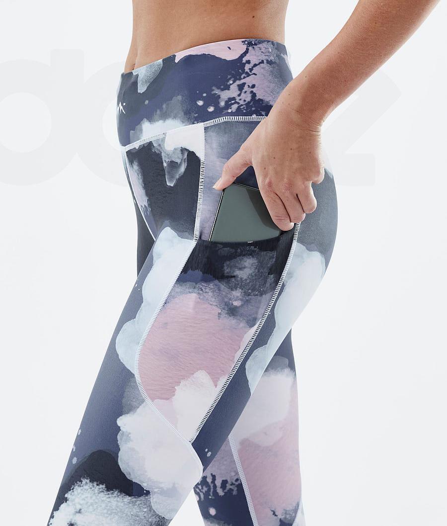 Navy Women's Dope Lofty Tech Leggings | NZ_D1819