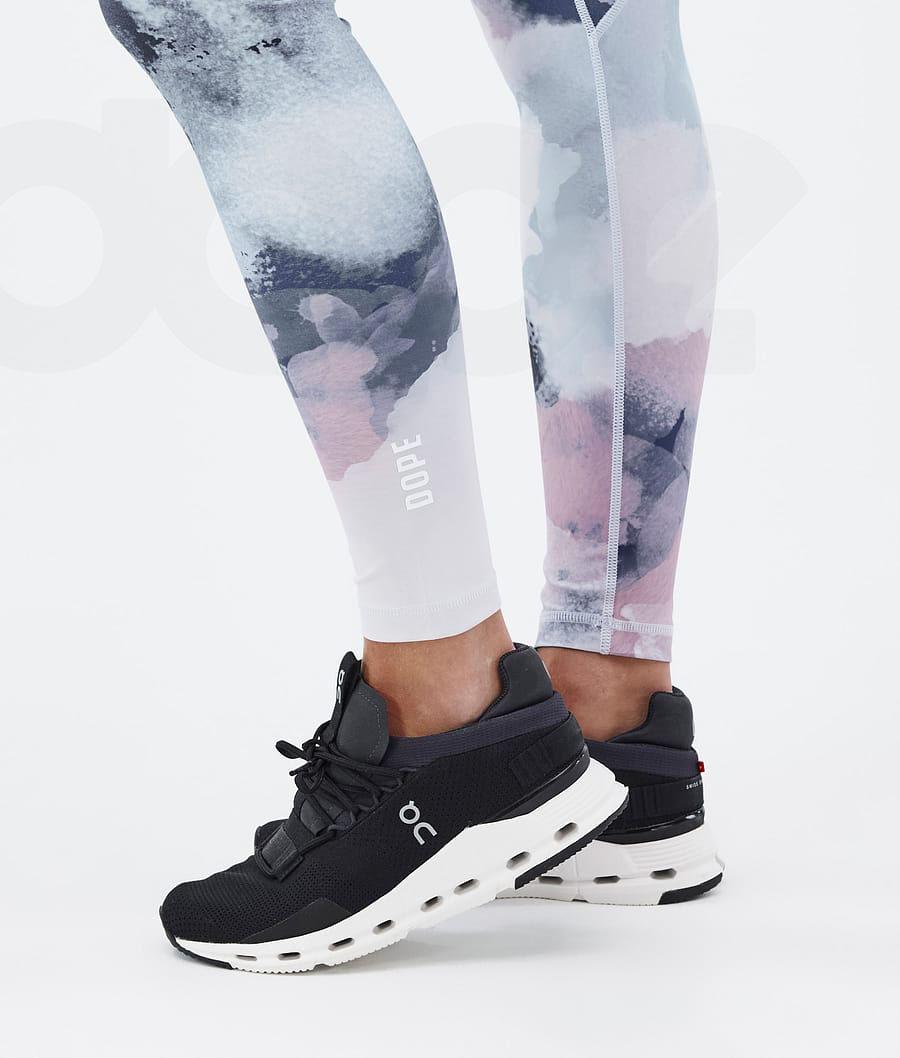 Navy Women's Dope Lofty Tech Leggings | NZ_D1819