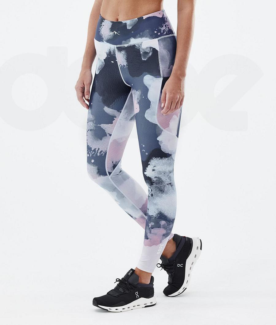 Navy Women\'s Dope Lofty Tech Leggings | NZ_D1819