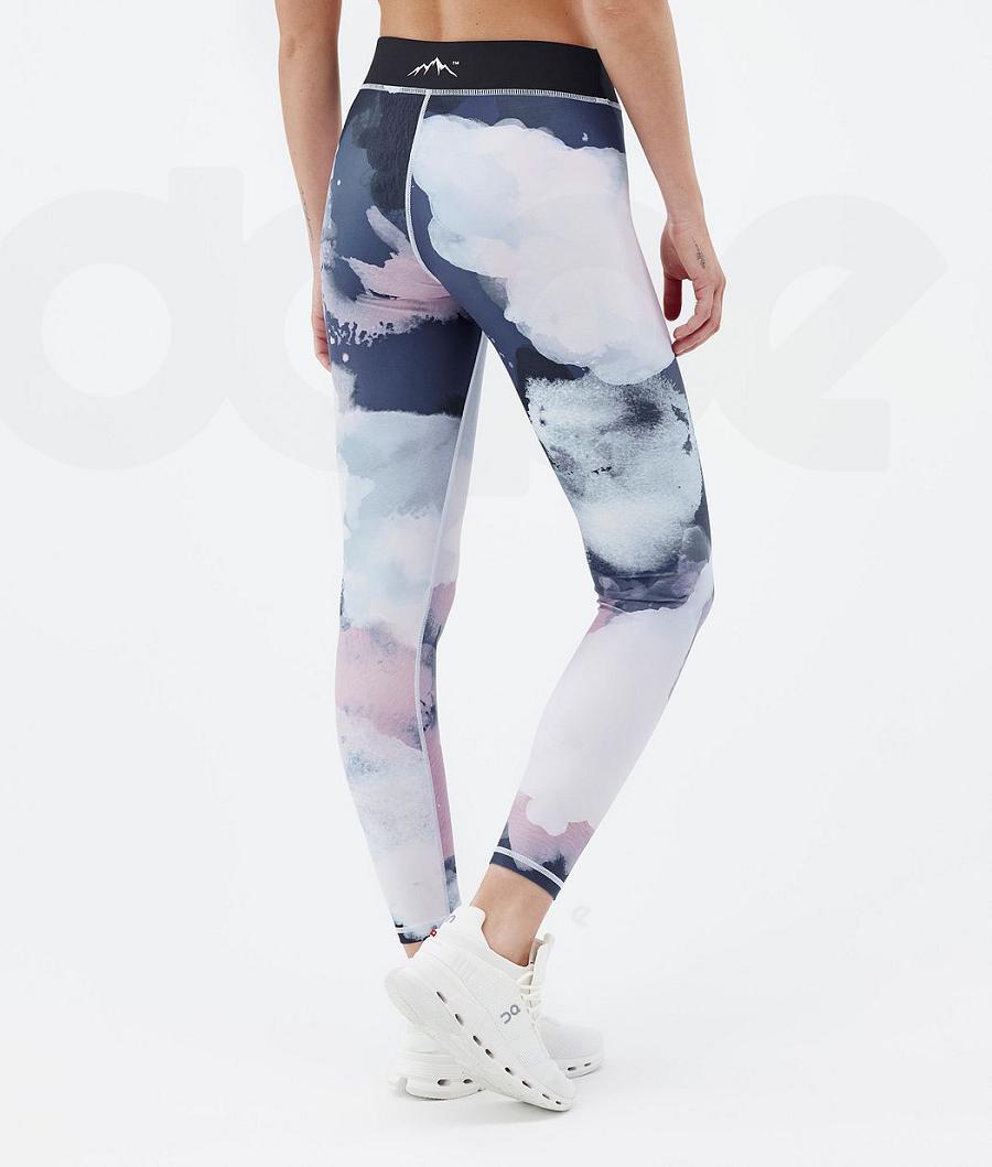 Navy Women's Dope Razor Leggings | NZ_D2015